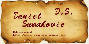 Daniel Šumaković vizit kartica